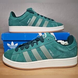 Adidas Campus Green Suede Sneakers